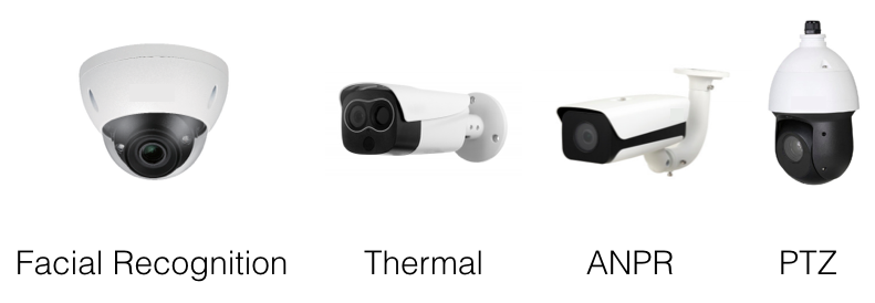AMCO specialist CCTV cameras - Facial Recognition, Thermal, ANPR, PTZ